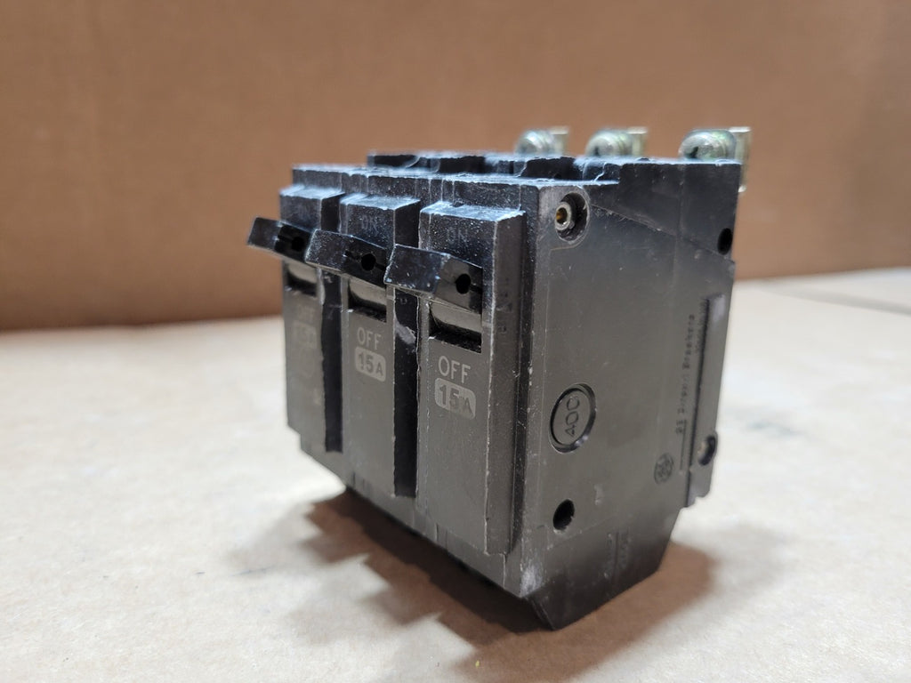 GENERAL ELECTRIC 15 Amp, 3 Pole, 240 Volt Circuit Breaker THHQB32015