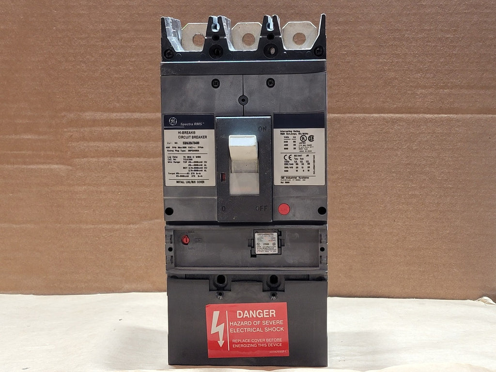 GENERAL ELECTRIC 400 Amp, 3 Pole, 600 Volt Circuit Breaker SGHA36AT0400