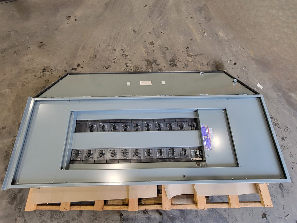 SQUARE D 150 Amp 240 Volts 3ph I-Line Panelboard HCJ3291WP, 22 Spaces, w/ 22 Breakers