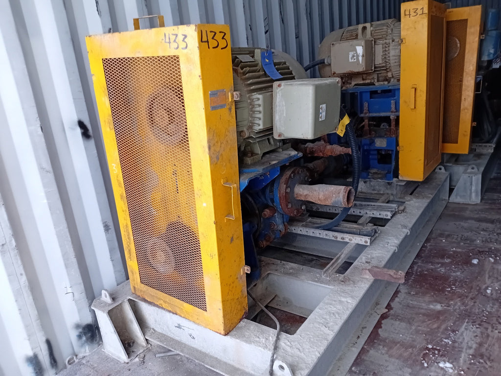 WARMAN Dual 4/3 DD-AHP Tailings Slurry Pump Skid w/ 2 x 100HP Motors