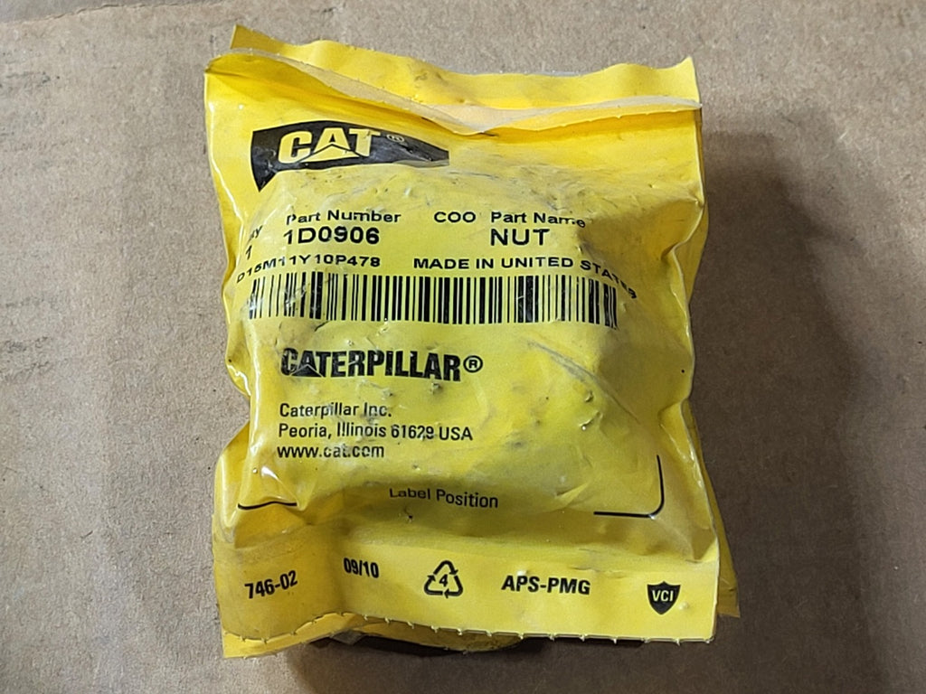 CATERPILLAR 1-1/8''-12 Hex Slotted Nut 1D-0906