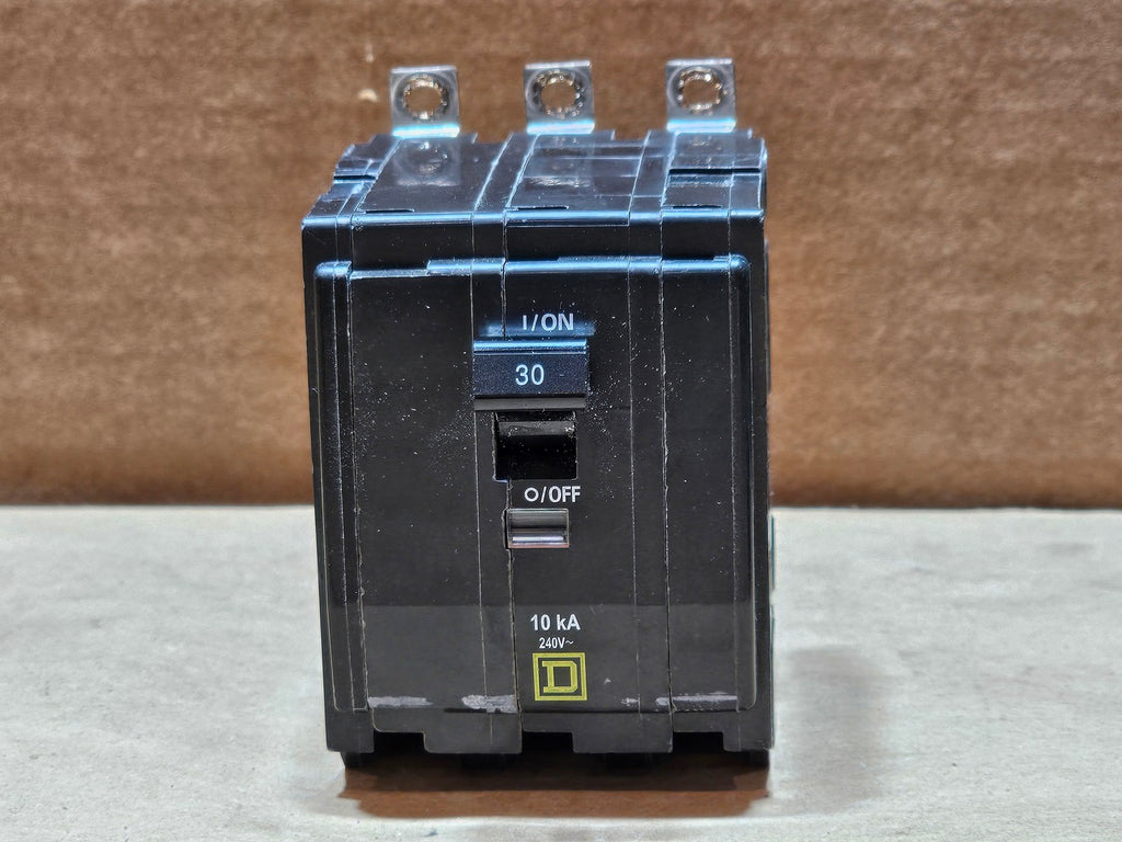 SQUARE D 30 Amp, 3 Pole, 240 Volts Circuit Breaker QOB330