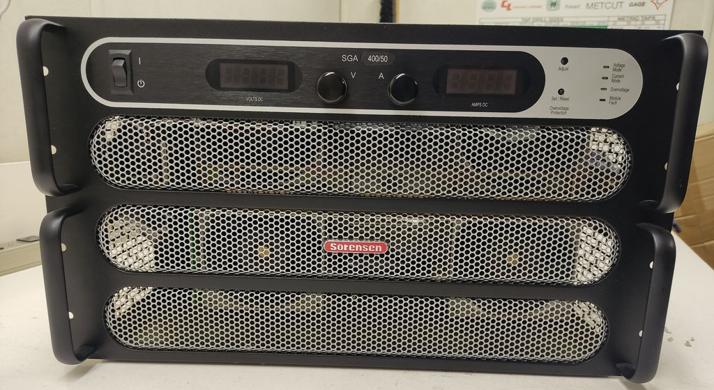 SORENSEN SGA400/50D-2AAA DC Analog Programmable Power Supply 0-400 Volts, 50 Amps, 20 kW
