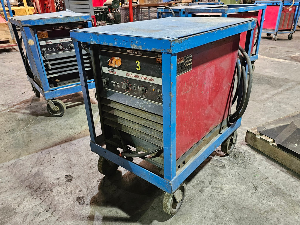LINCOLN ELECTRIC Arc Welder IDEALARC R3R-500 on cart