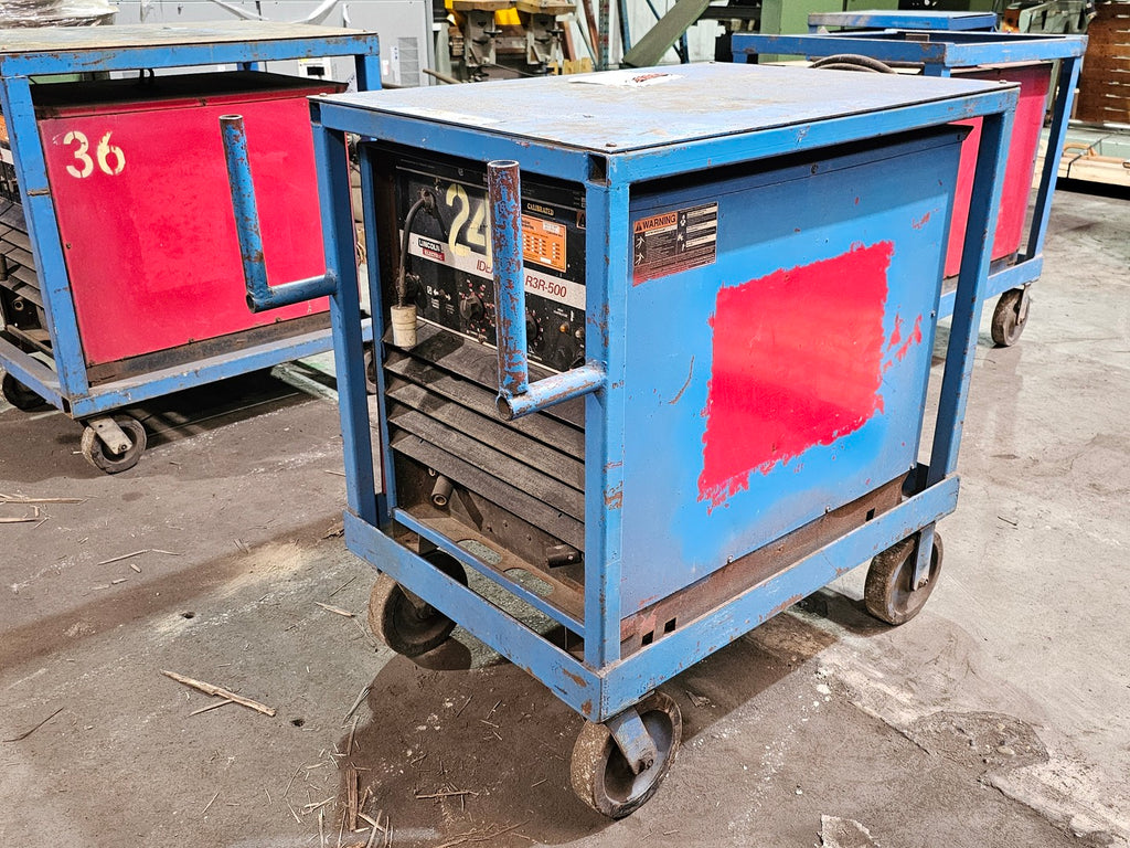 LINCOLN ELECTRIC Arc Welder IDEALARC R3R-500 on cart