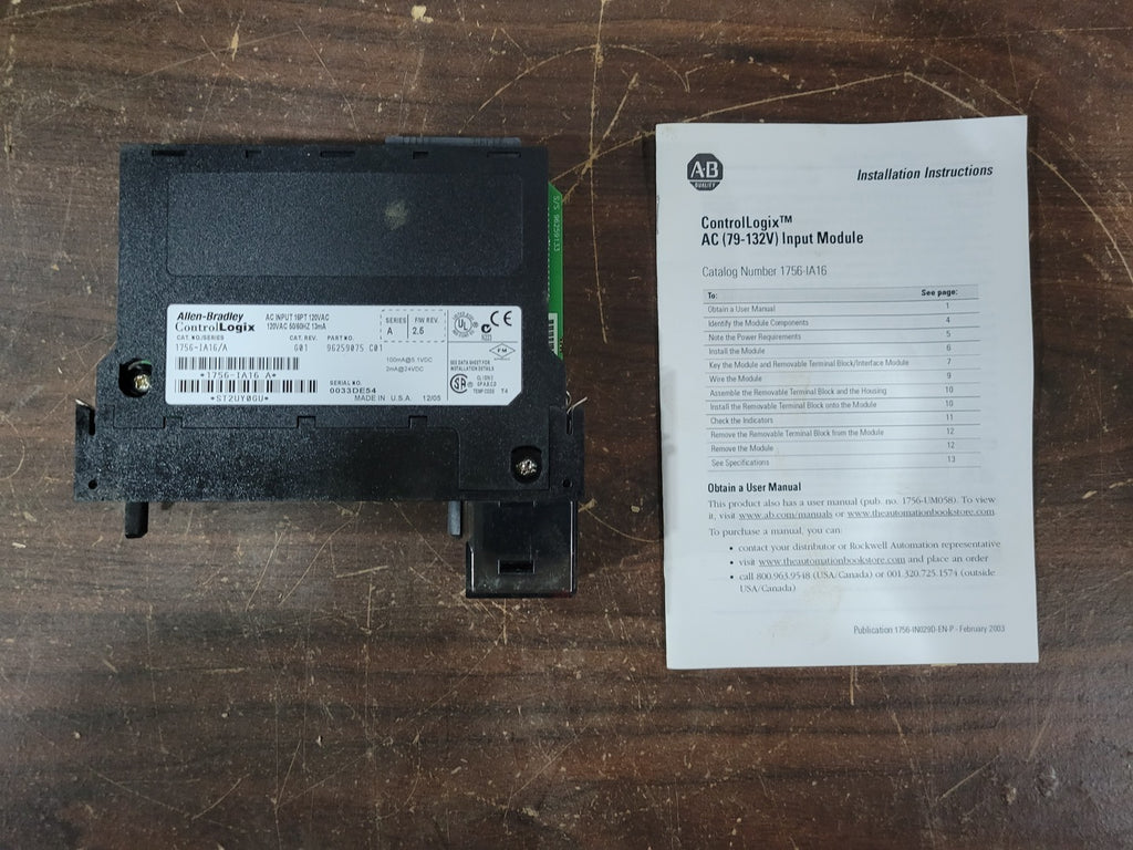 ALLEN-BRADLEY Scrap - ControlLogix AC Input Module 1756-IA16