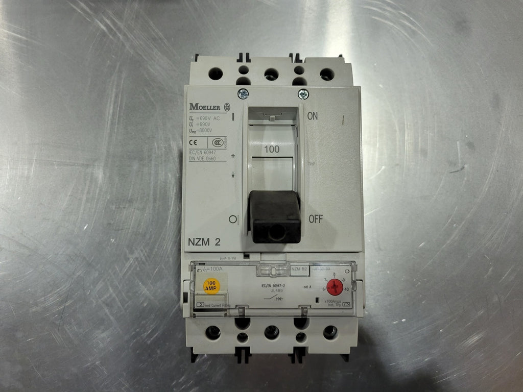 MOELLER 100 Amp 3 Pole 600 volts Circuit Breaker NZMB2-AF100-BT-NA