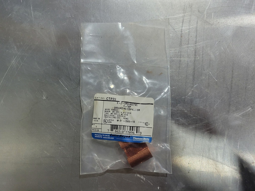 THOMAS & BETTS High-Conductivity Copper Grounding C-Tap CTP22