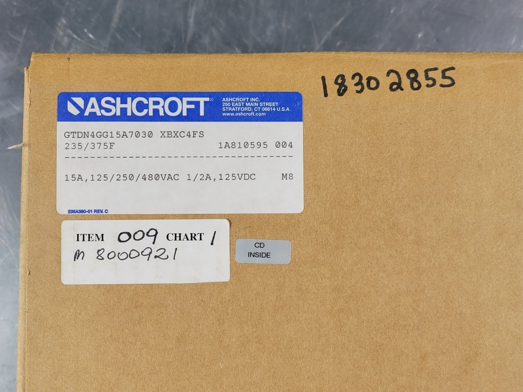ASHCROFT  Temperature Switch gtdn4gg15a7030