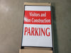 42" x 24" Portable Visitors and Non Construction Parking Sign w/ A-Frame