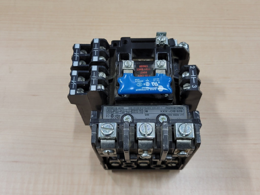 ALLEN-BRADLEY Motor Starter Series B 509-BO-XXX w/ Auxiliary Contact