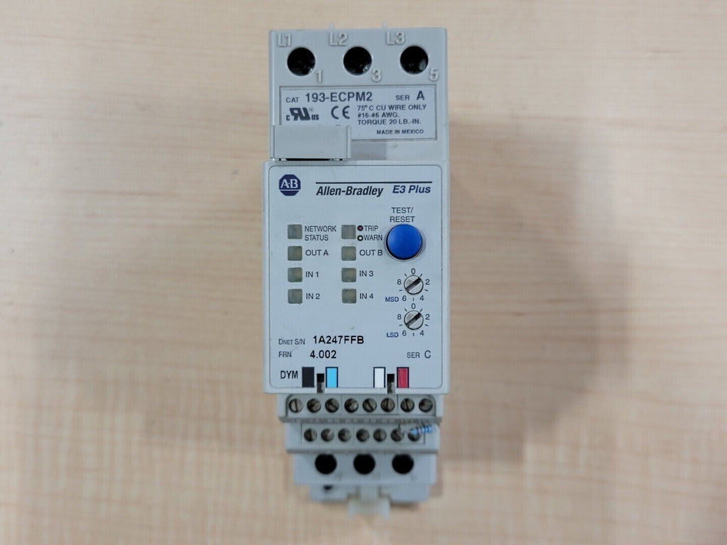ALLEN-BRADLEY E3 Plus Solid-State Overload Relay 193-EC