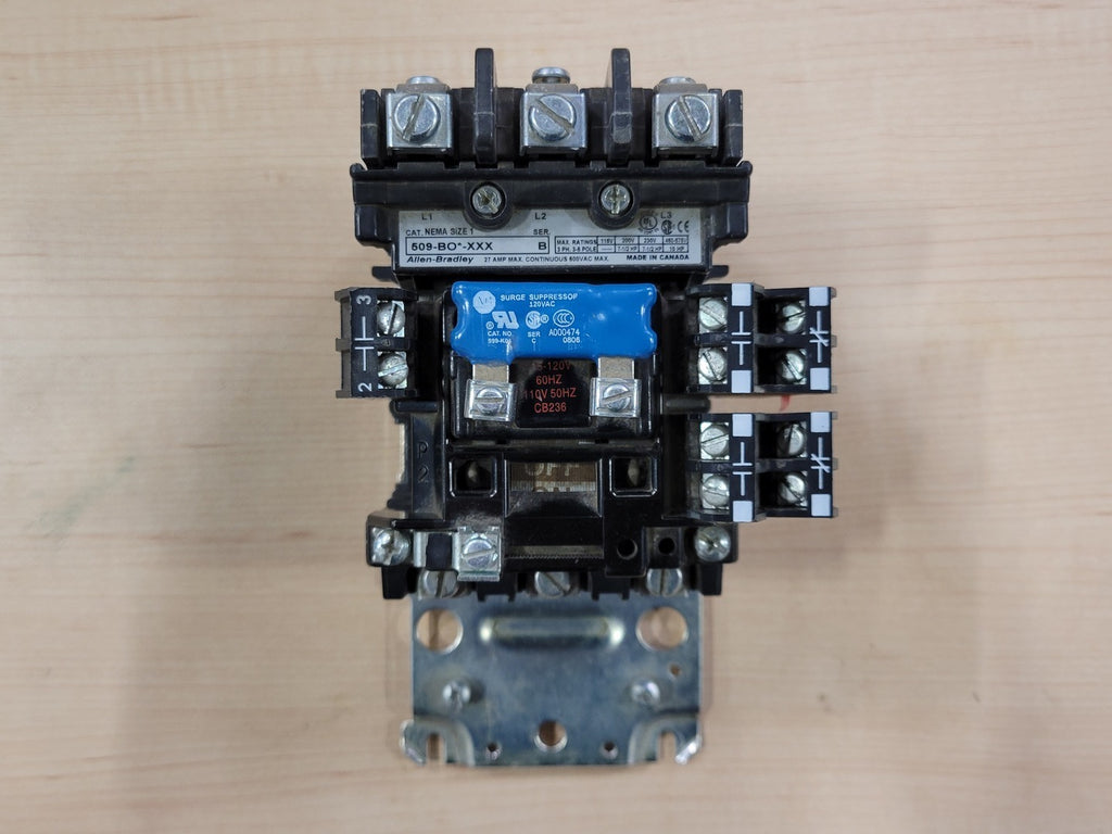 ALLEN-BRADLEY Motor Starter Series B 509-BO-XXX w/ Auxiliary Contact