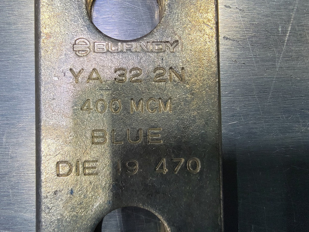 BURNDY Compression Terminal Lug Blue 19,470 400MCM, YA322N
