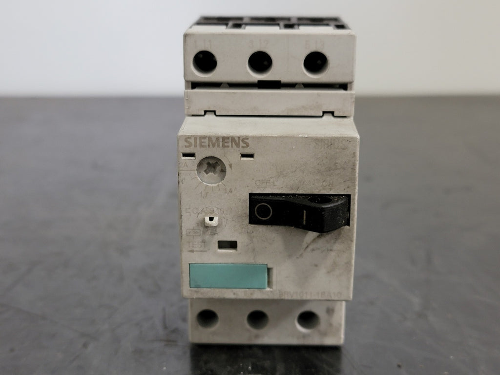 SIEMENS 1.4-2 Amp, 3 Pole, 690 volts Circuit Breaker 3RV1011-1BA10