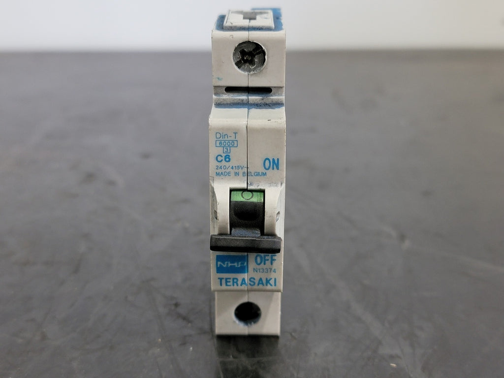 TERASAKI 6 Amp, 1 Pole, 240/415 volts Circuit Breaker Din-T C6