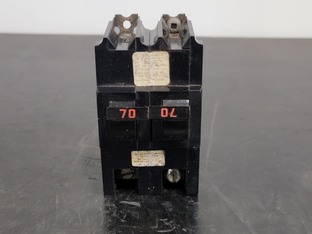 FEDERAL PIONEER 70 Amp 2 Pole Circuit Breaker NB270