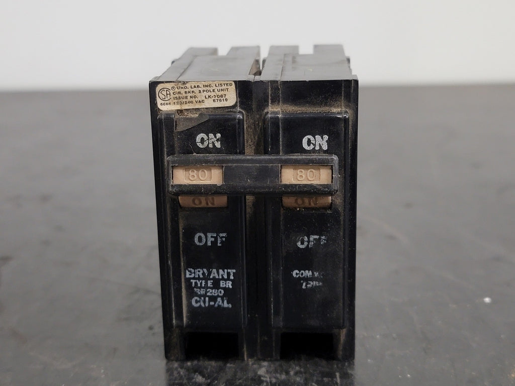 BRYANT 80 Amp, 2 Pole, 120/240 Volts Circuit Breaker BR280