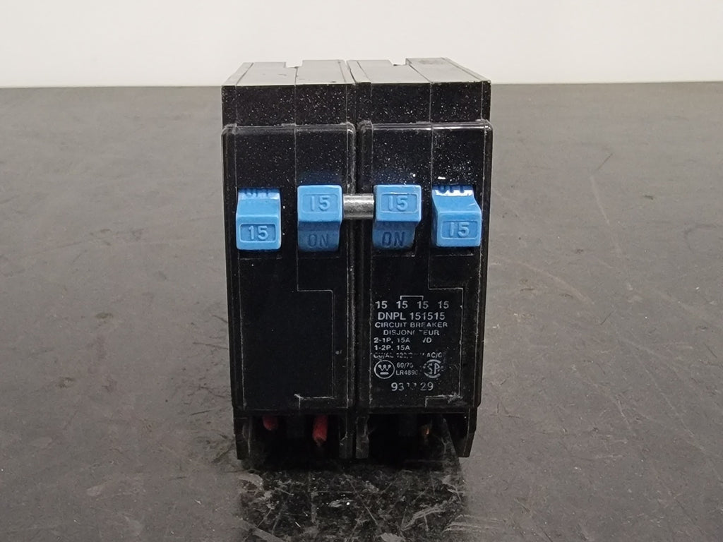 WESTINGHOUSE 15 Amp, 4 Pole, 120/240 volts Quad Circuit Breaker DNPL151515