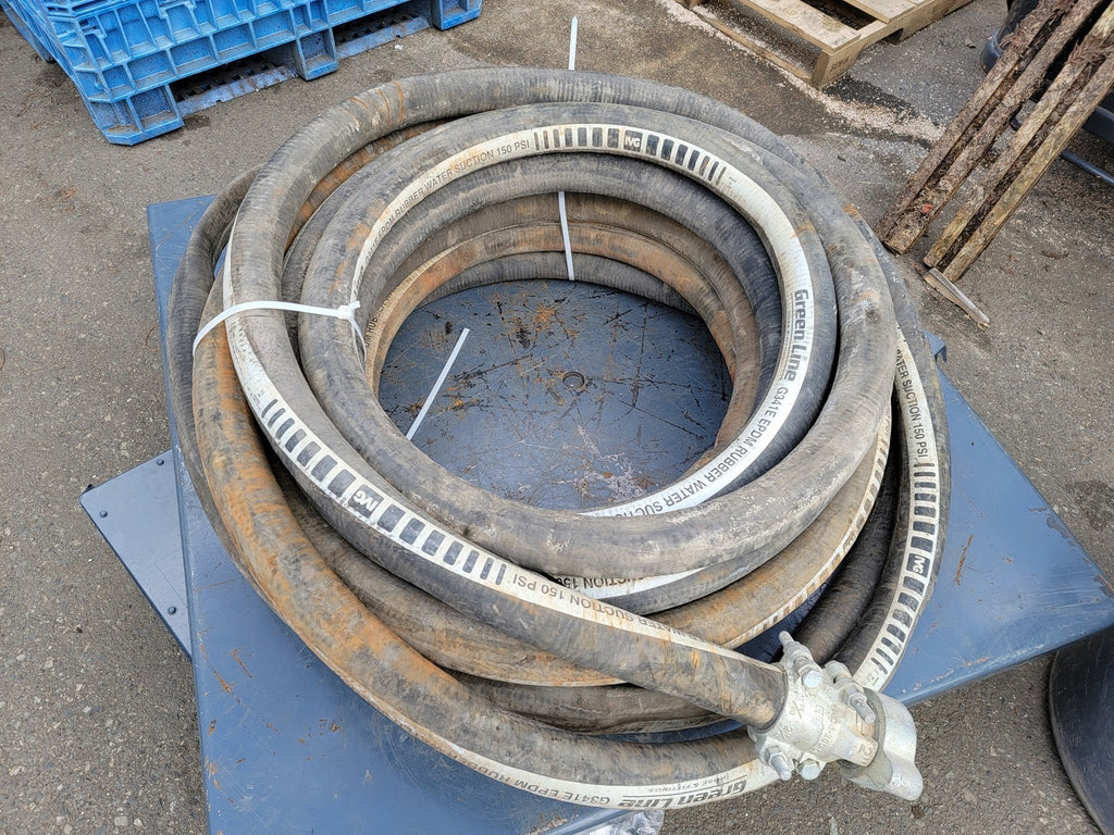 GREEN LINE 2" x 100 FT G341E EPDM Rubber Water Suction Hose 150 PSI G341-200