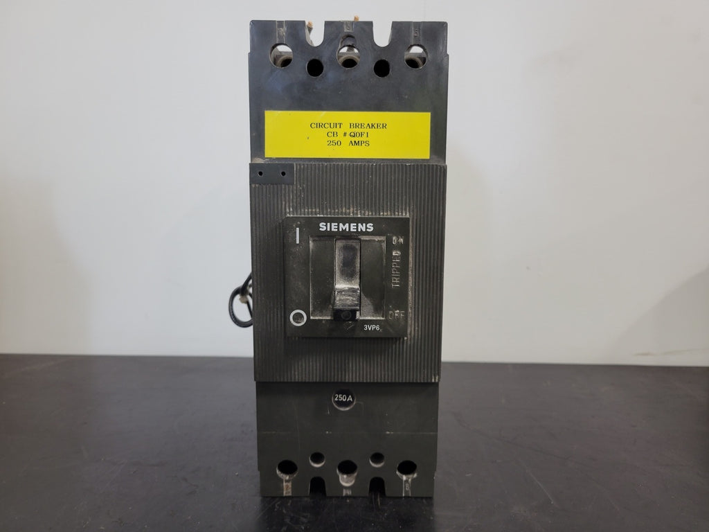 SIEMENS 250 Amp, 3 Pole, 600 Volts Circuit Breaker 3VP6231-0HT00