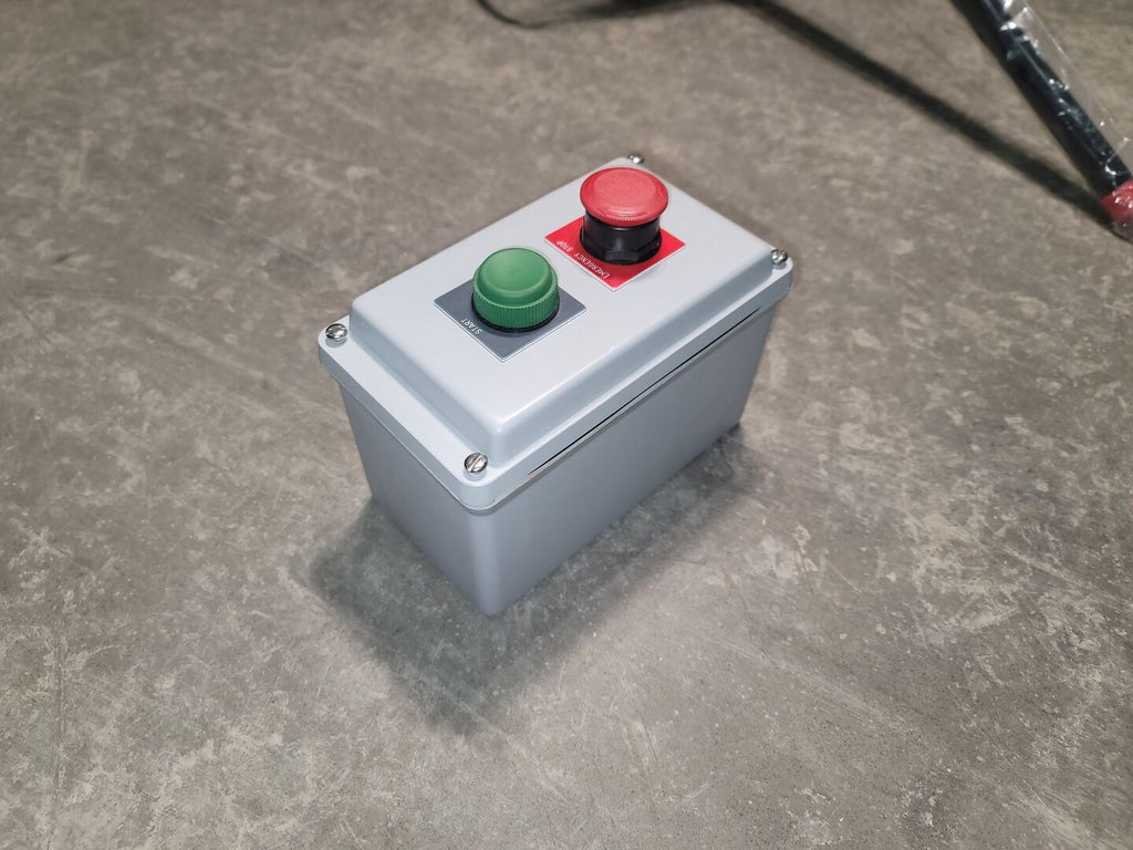 ALLEN-BRADLEY 2-Hole Fiberglass Enclosure 800H-2HZ4Y w/ Stop & Start Push Buttons