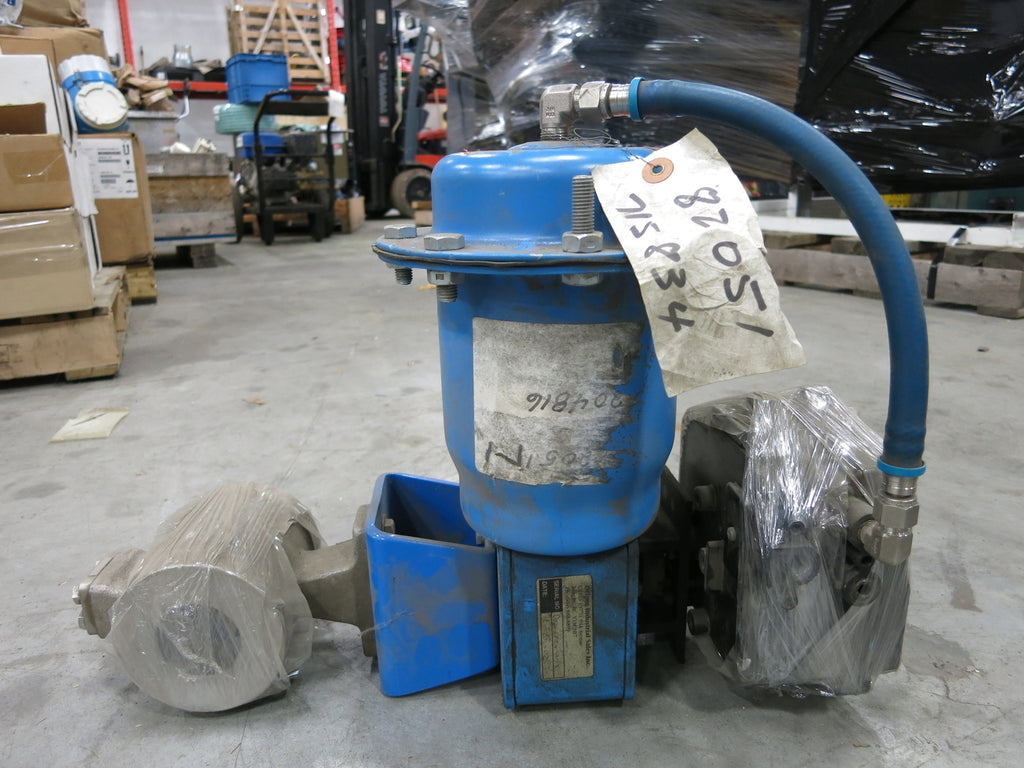 JAMESBURY Spring-Diaphragm Actuator QPX1C w/ Ball Valve & Pneumatic Positioner 