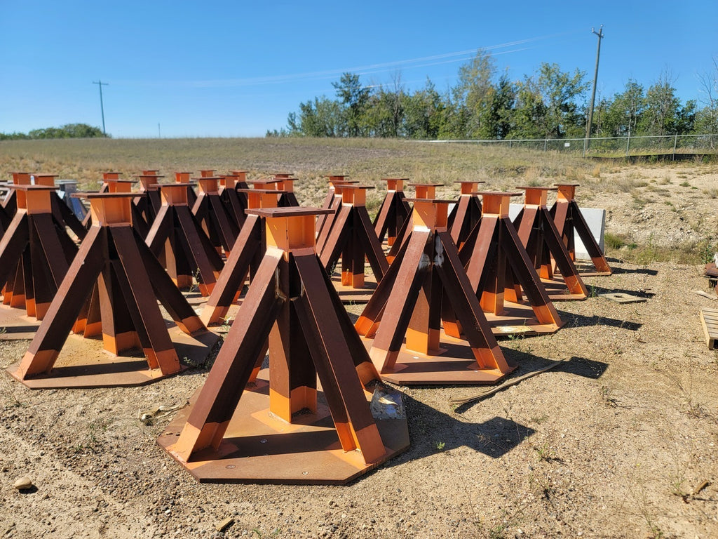 Orange Structural Steel Stand