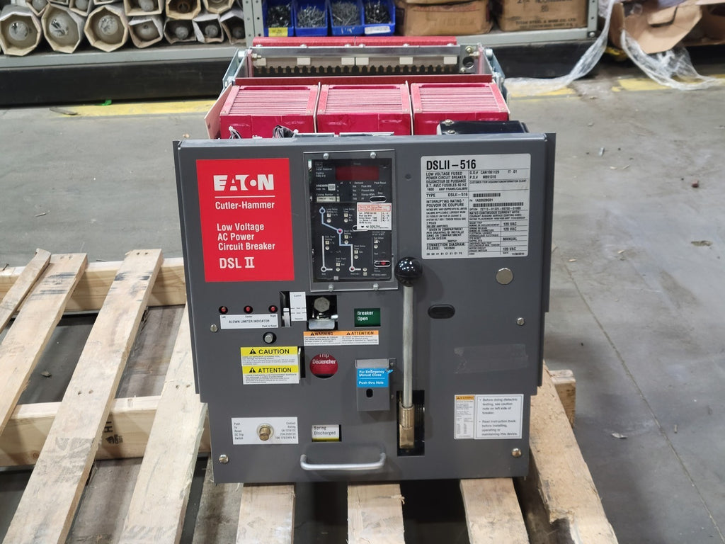 CUTLER-HAMMER 1600 Amp 3 Pole Low-Voltage Fused Power Circuit Breaker DSLII-516