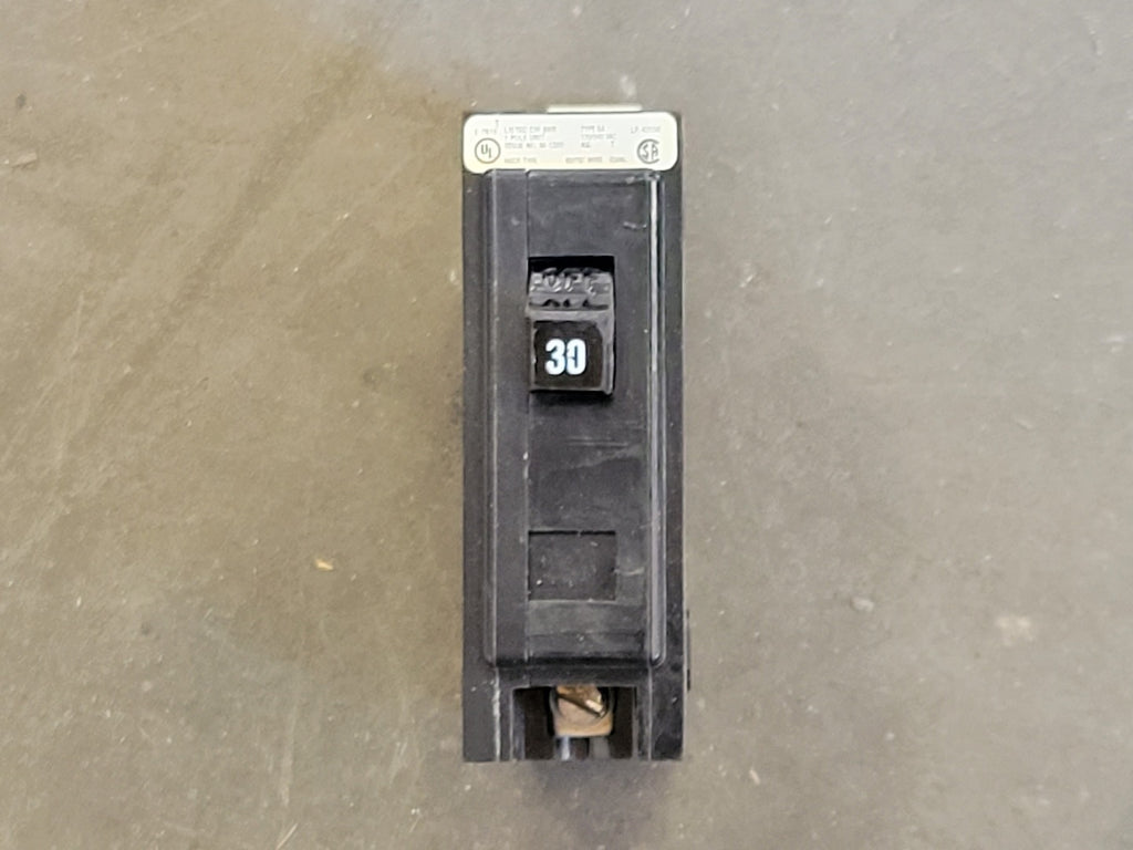 CUTLER-HAMMER 30 Amp, 1 Pole, 120/240 Volts Circuit Breaker BA1030