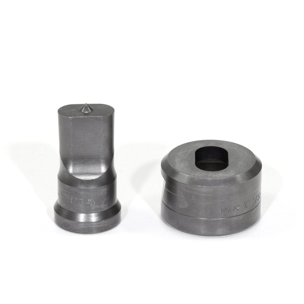 EDWARDS 9/16" x 1" Oblong Punch & Die Set with Key-Way