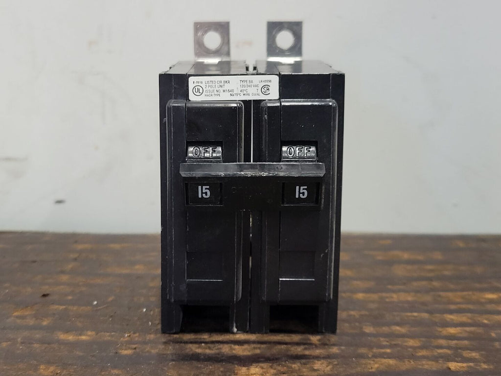 CUTLER-HAMMER 15 Amp, 2 Pole, 120/240 Volts Circuit Breaker BA215