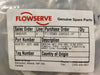 FLOWSERVE Scrap - Packing Set Std Vee 2.5 STEM Plastic PTFE Virgin Indefinite Shelf Life