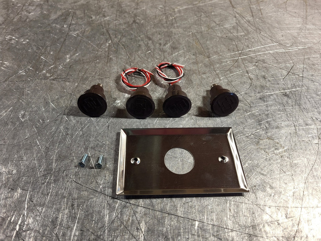 INTERLOGIX Scrap - 1076-M Recessed Steel Door Magnetic Contact