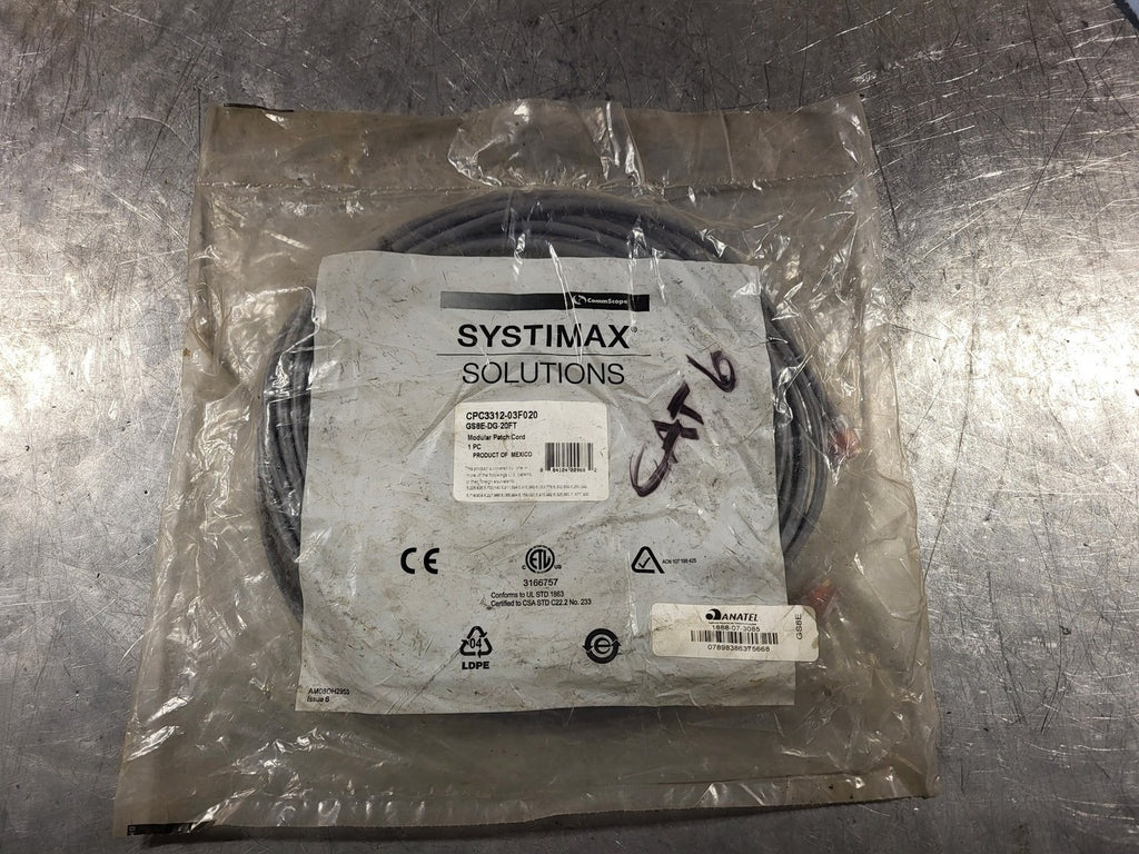 SYSTIMAX Scrap -GigaSPEED XL GS8E Stranded Cordage Modular Patch Cord CPC3312-03F020