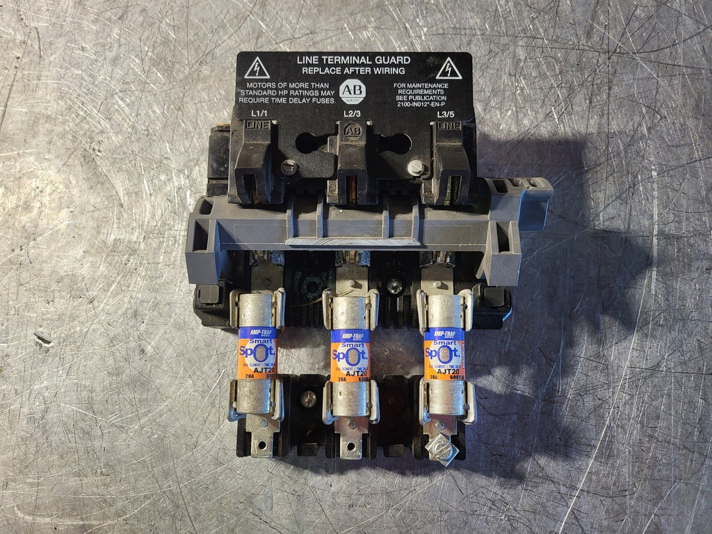 ALLEN-BRADLEY 30A, 600V, Disconnect Switch 1494F-FS30/D30 w/ 3x20 Amp Fuses