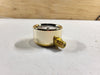 WIKA Scrap - 2.5", 0-10000 psi Bourdon Tube Brass Pressure Gauge 213.40