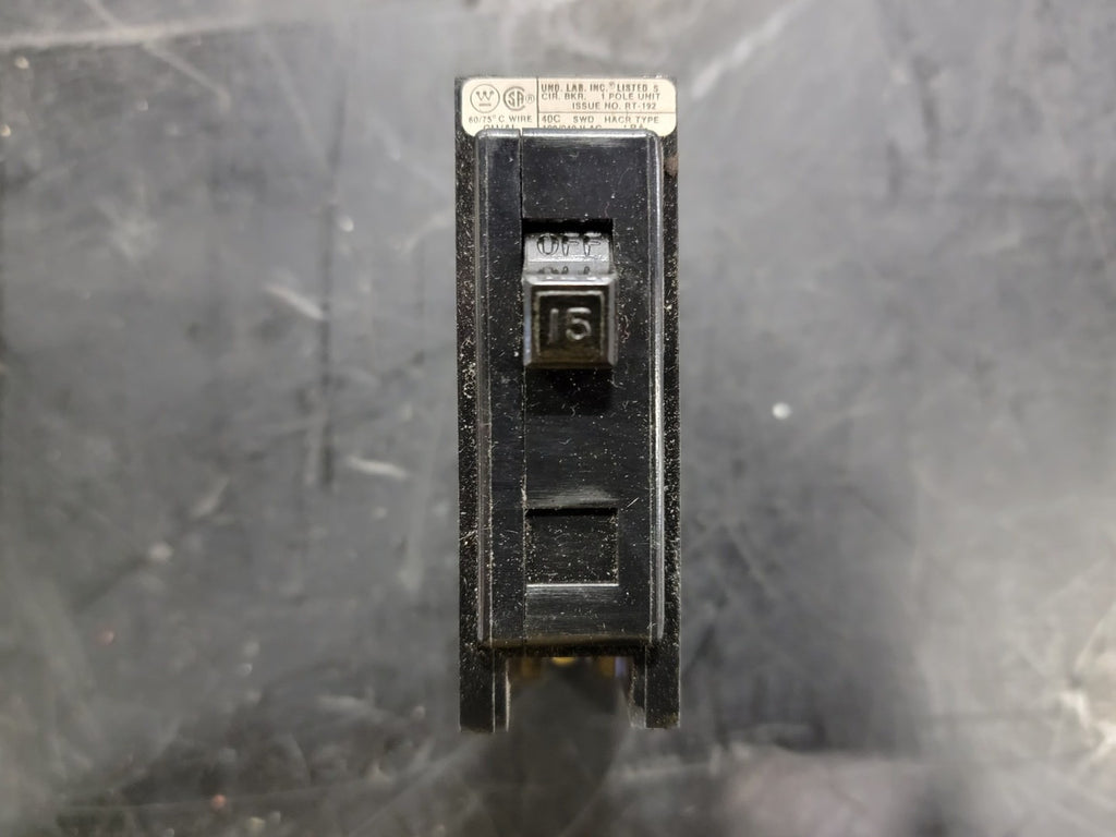 WESTINGHOUSE 15 Amp, 1 Pole, 120/240 volts Circuit Breaker BA115