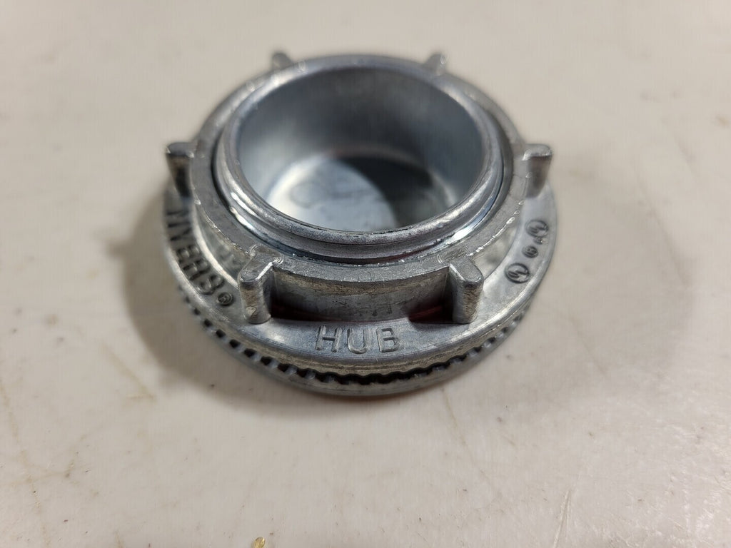 MYERS Scrap - 1-1/4" Zinc Conduit Hub Cap Off STC-4