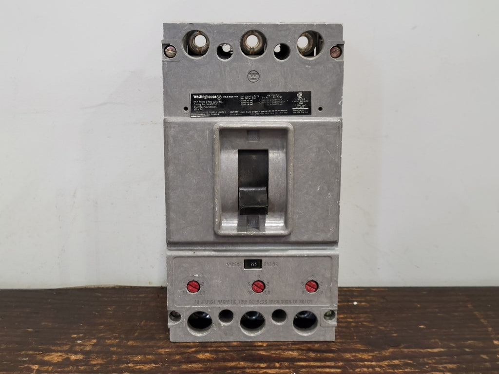 WESTINGHOUSE 225 Amp, 3 Pole, 600 Volts Circuit Breaker Frame HKA3225F