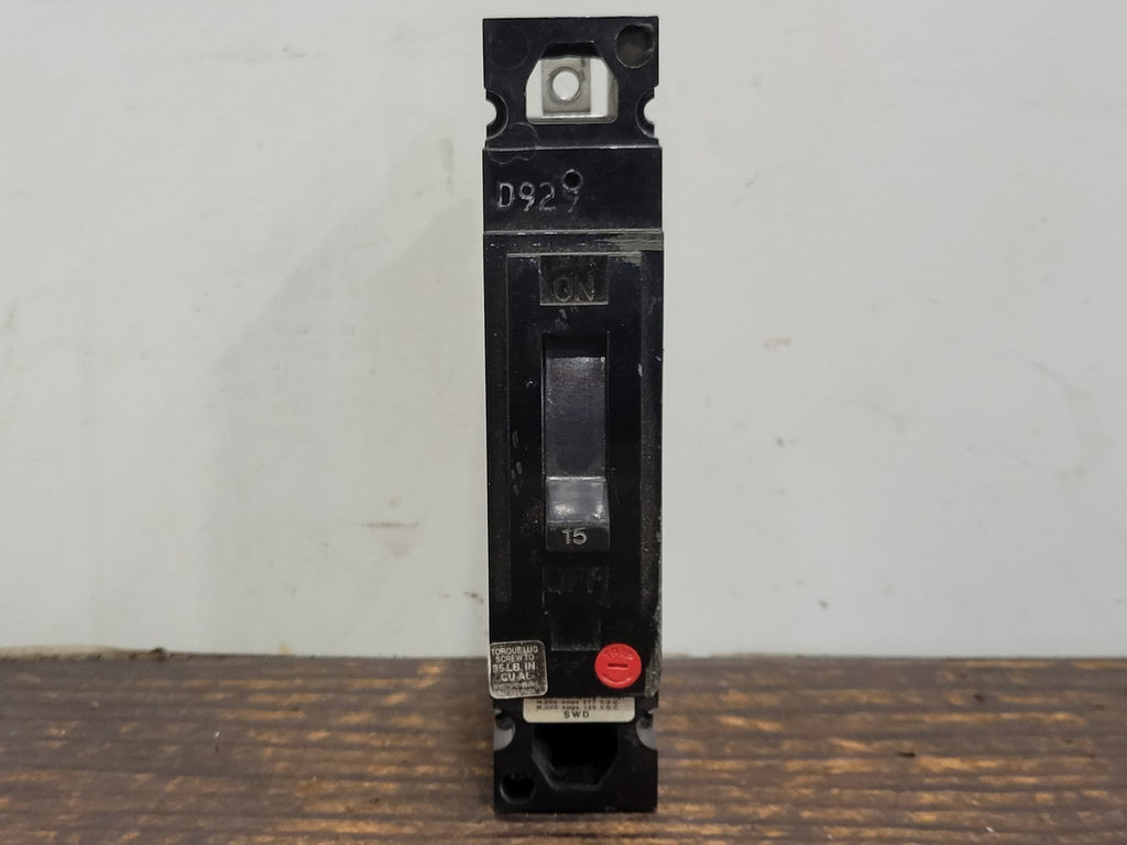 GENERAL ELECTRIC 15 Amp, 1 Pole, 277 Volts Circuit Breaker TED113015