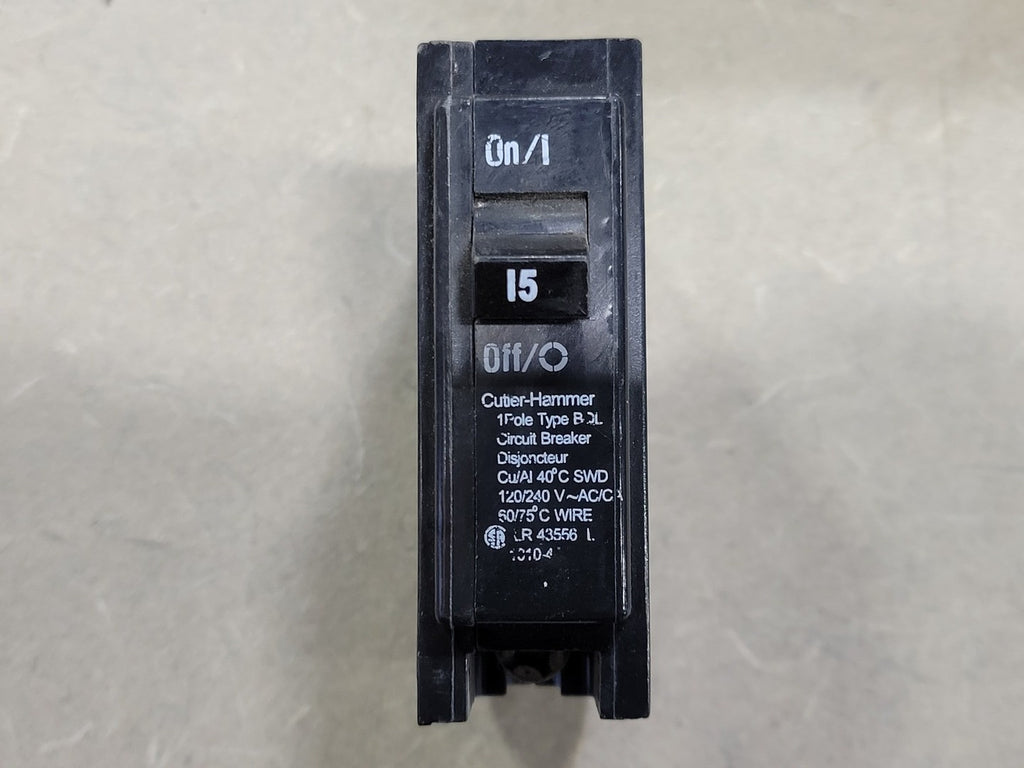 CUTLER-HAMMER 15 Amp, 1 Pole, 120/240 volts Circuit Breaker BQL115