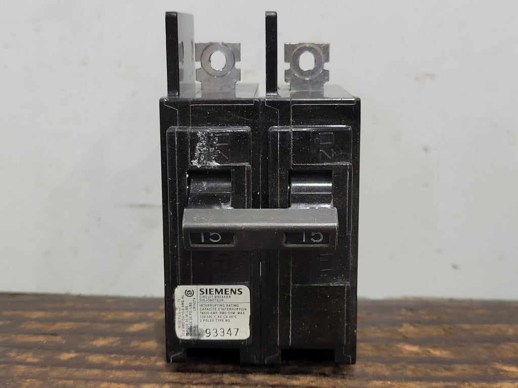 SIEMENS 15 Amp, 2 Pole, 120/240 volts Circuit Breaker BQ215
