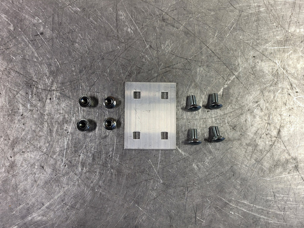 Scrap - 4" x 3" Splice Plate w/ Fasteners