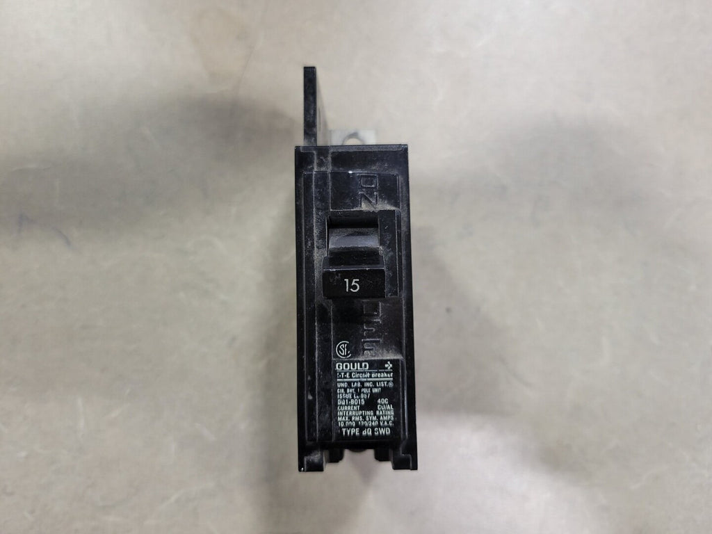 GOULD 15 Amp, 1 Pole, 120/240 volts Circuit Breaker BQ1-B015