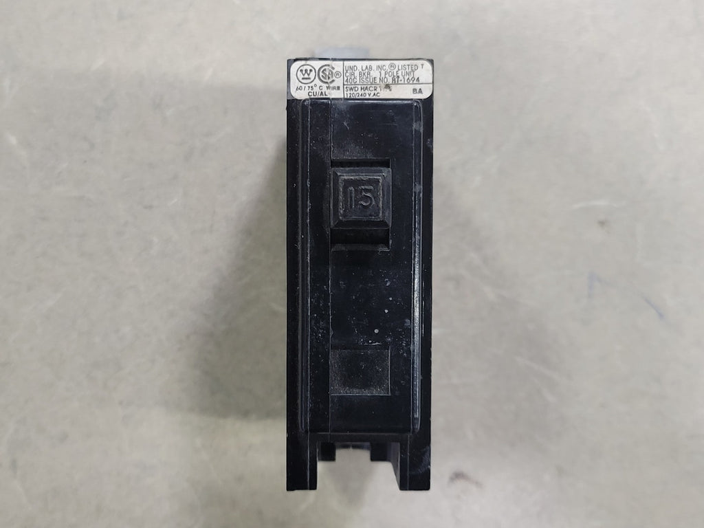 WESTINGHOUSE 15 Amp, 1 Pole, 120/240 volts Circuit Breaker BA115