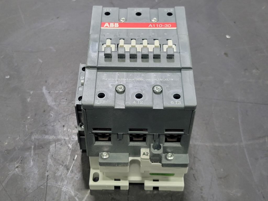 ABB 160 Amp, 3 Pole, 1NO + 1NC, 110/120 VAC Contactor A30-30-11-84  