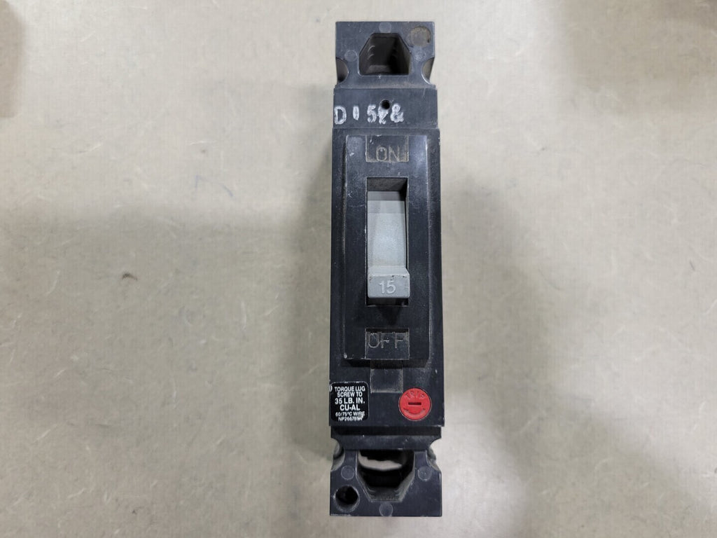 GENERAL ELECTRIC 15 Amp, 1 Pole, 347 Volts Circuit Breaker TED114015
