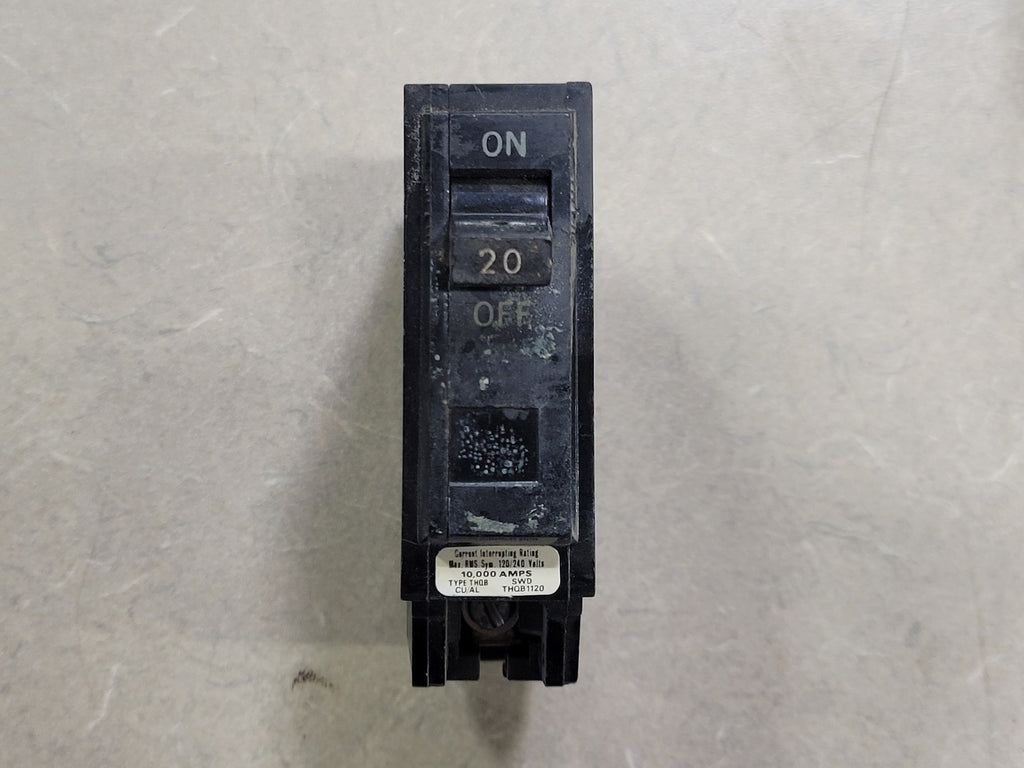 GENERAL ELECTRIC 20 Amp, 1 Pole, 120/240 volts Circuit Breaker THQB1120