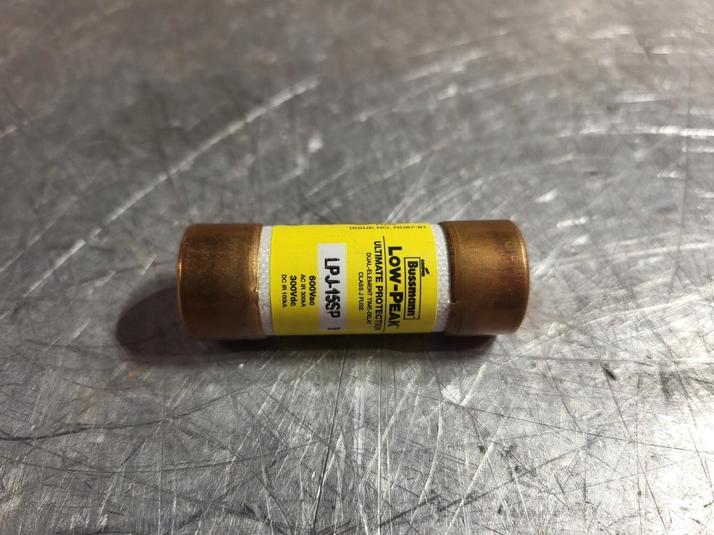 BUSSMANN Scrap - 15 Amp Class J Time Delay Fuse LPJ-15SP
